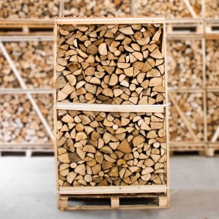 Palette kammergetrocknetes gespalten Esche Brennholz 25cm – Bild 4